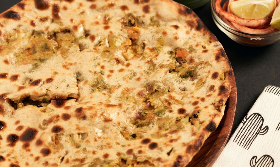 Special Paratha with Curd - Achaar